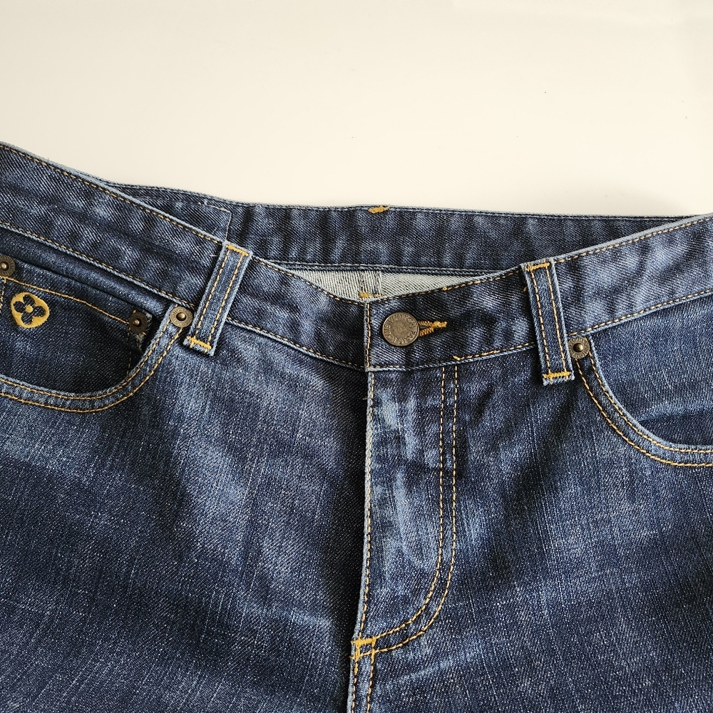 👖Louis Vuitton Dark Blue Straight Leg Jeans Authentic 👖 - Picture 5 of 16